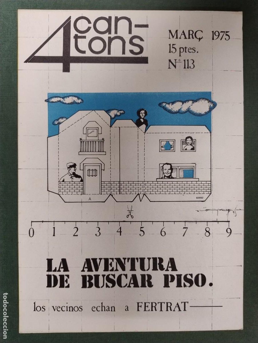 Coleccionismo de Revistas y Peri&oacute;dicos: REVISTA 4 CANTONS POBLENOU MAR&Ccedil; 1975 FABRICA FERTRAT N&ordm; 1113