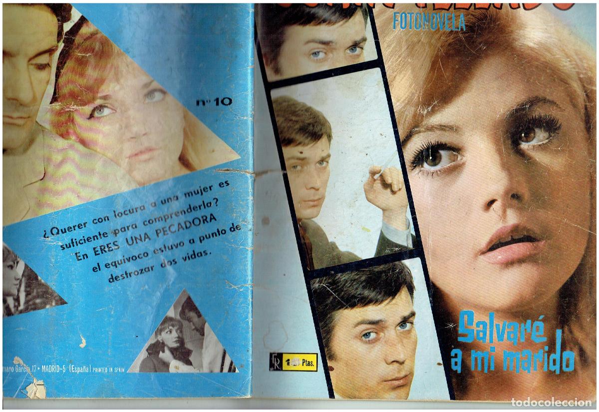 Collectionnisme de Revues et Journaux: FOTONOVELAS COR&Iacute;N TELLADO. N&ordm; 10. SALVAR&Eacute; A MI MARIDO. MARIL&Oacute; PUNTIY JOA. BLANCO. VER FOTOS. (ST/PR)