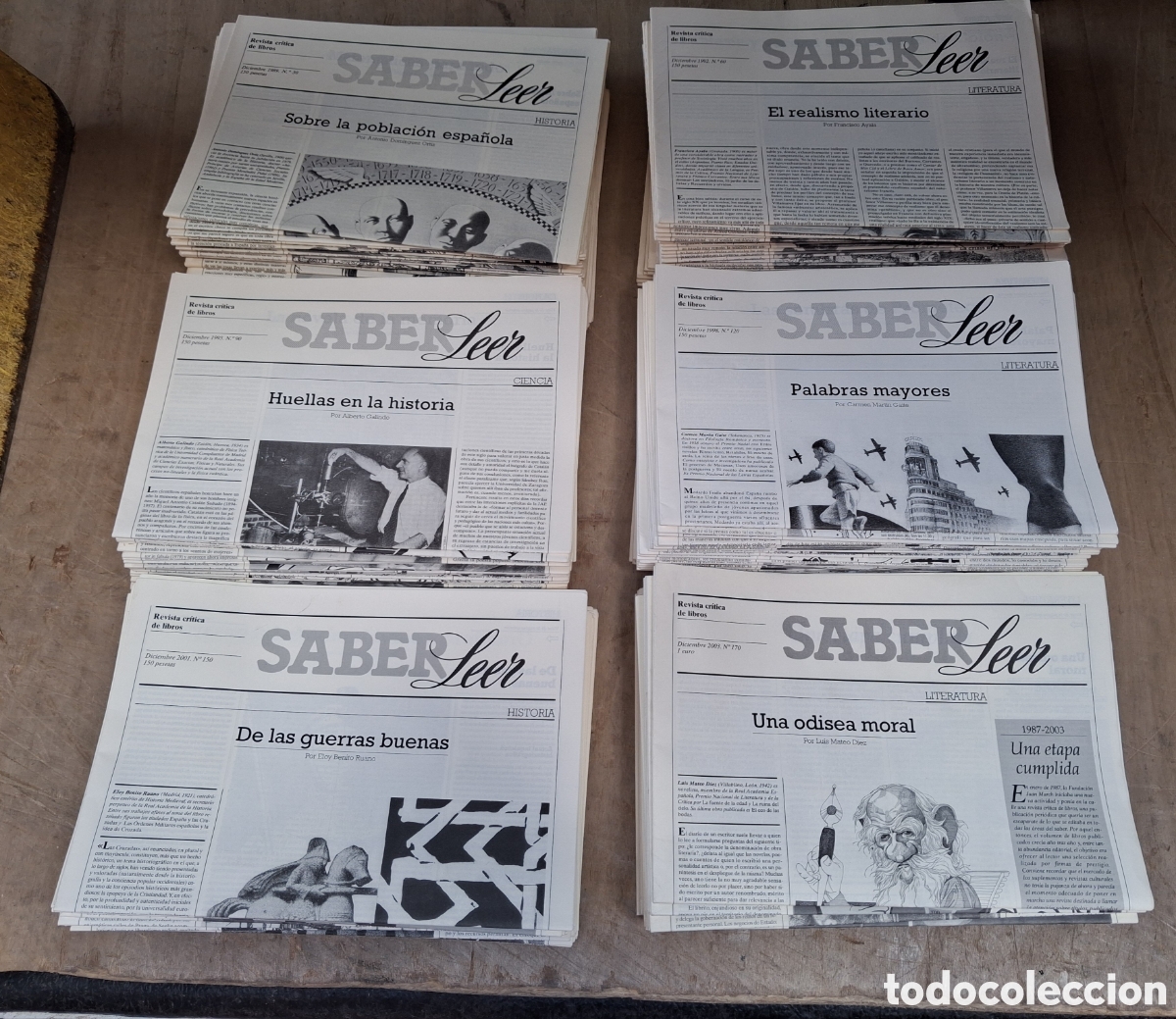 Collection Magazines and Newspapers: SABER LEER, REVISTA CRITICA DE LIBROS. COLECCI&Oacute;N COMPLETA A FALTA DE 2 NUMEROS.