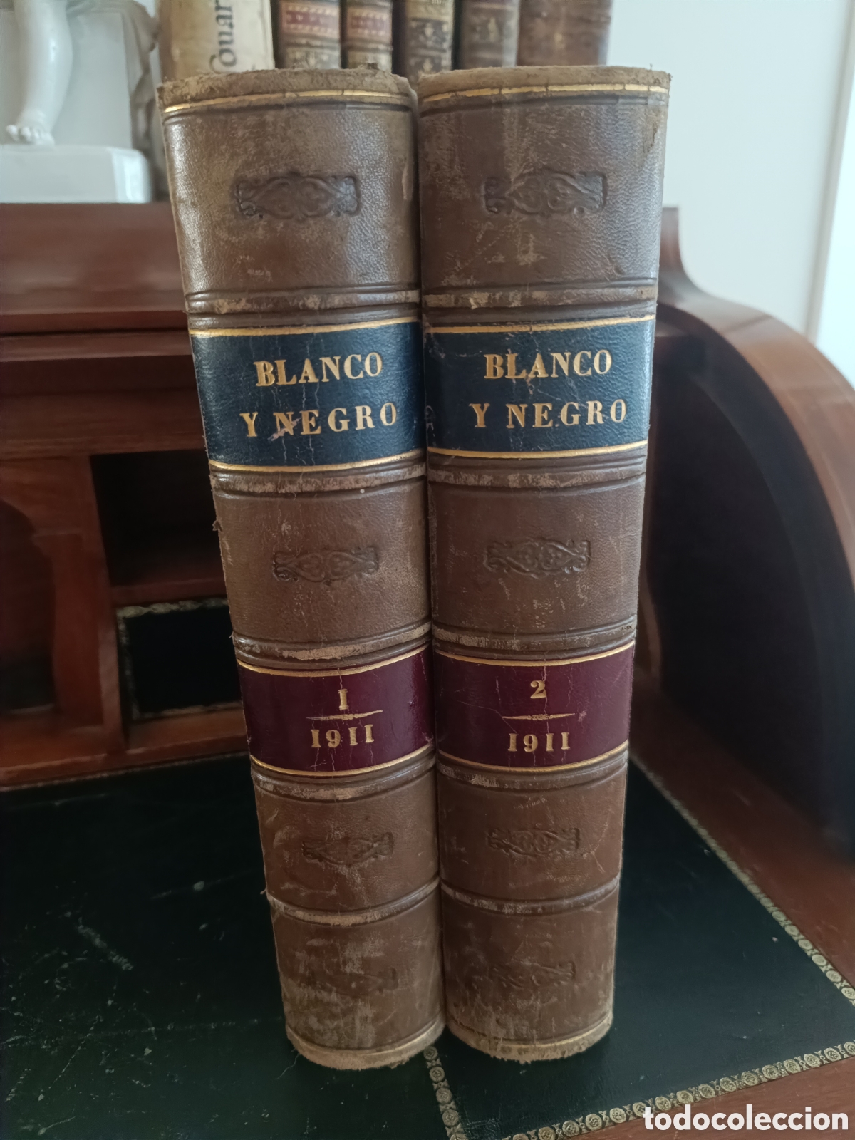 Collection Magazines and Newspapers: REVISTA BLANCO Y NEGRO 1911, A&Ntilde;O COMPLETO, 52 N&Uacute;MEROS, 2 TOMOS, PORTADAS ORIGINALES, PUBLICIDAD ...
