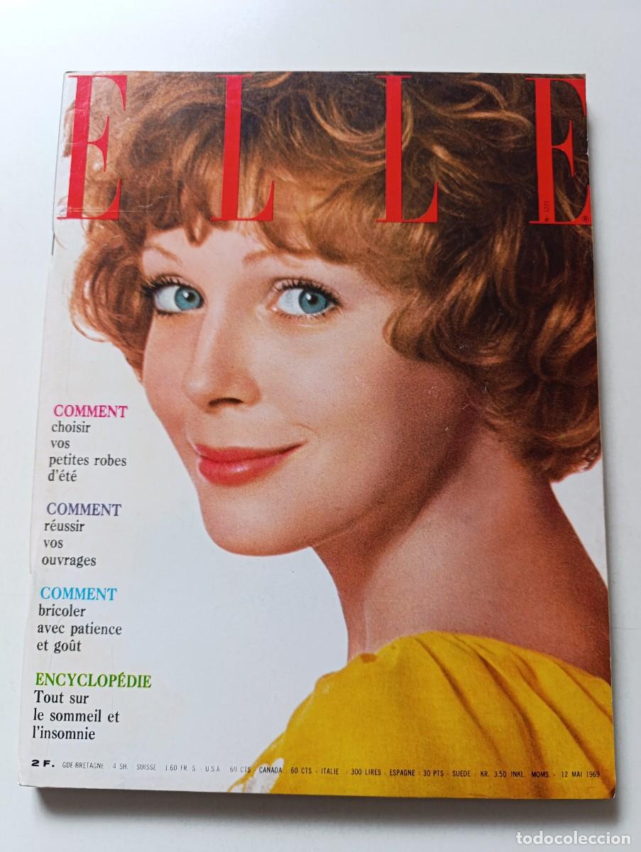 Coleccionismo de Revistas y Peri&oacute;dicos: Revista ELLE 1221 Farah Diba Alain Delon MODA Lino Ventura Virna Lisi Maurice B&eacute;jart &Eacute;lisabeth Wiene