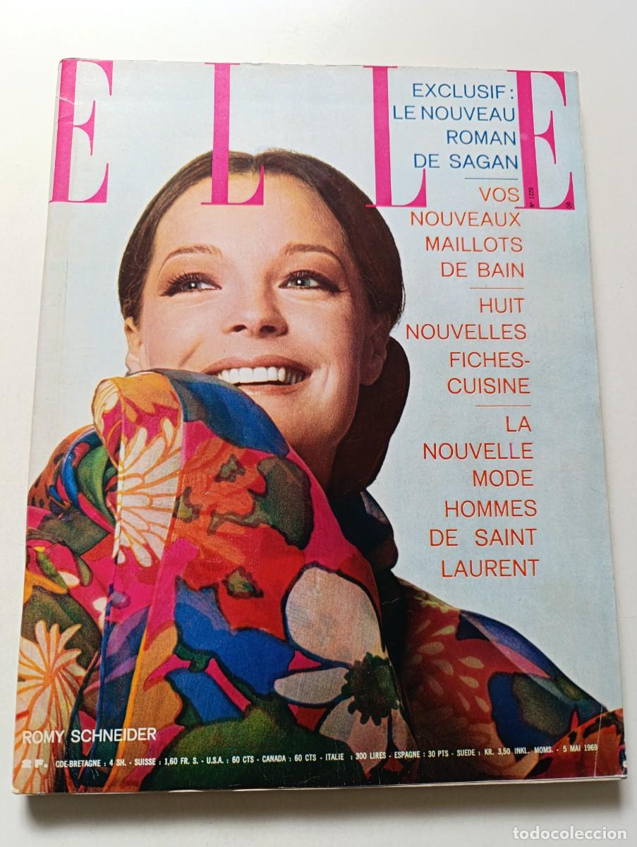 Coleccionismo de Revistas y Peri&oacute;dicos: Revista ELLE n&ordm; 1220 Romy Schneider The Beatles Charles Chaplin Johnny Hallyday Fran&ccedil;oise Hardy MODA