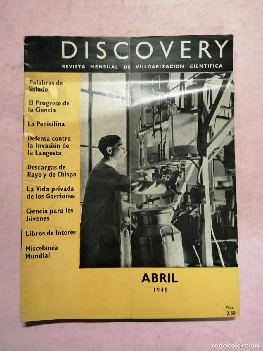 Coleccionismo de Revistas y Peri&oacute;dicos: REVISTA DISCOVERY (ABRIL 1945)