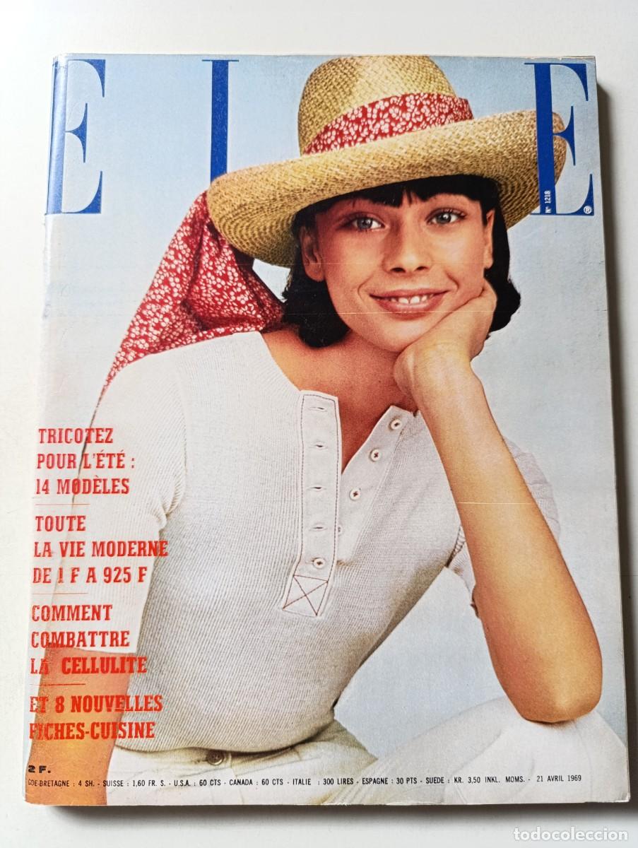Coleccionismo de Revistas y Peri&oacute;dicos: Revista ELLE n&ordm; 1218 St&eacute;phane Audran Annik Beauchamps Michel Le Royer Claude Nougaro patrones MODA