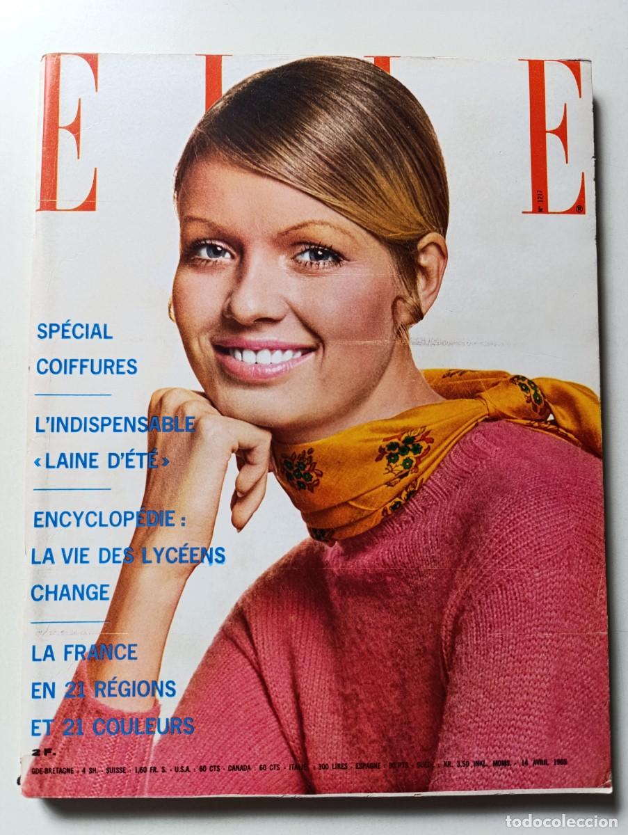 Coleccionismo de Revistas y Peri&oacute;dicos: Revista ELLE 1217 Liz Taylor Jean-Pierre Beltoise Fran&ccedil;oise de Cazalet Denise Fabre MODA Liza Minell