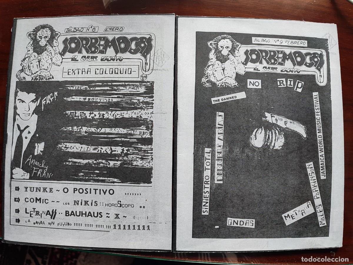 Collezionismo di Riviste e Giornali: LOTE 2 FACS&Iacute;MILES DEL FANZINE SORBEMOCOS N&ordm; 8 Y 9 CIRCA 1985