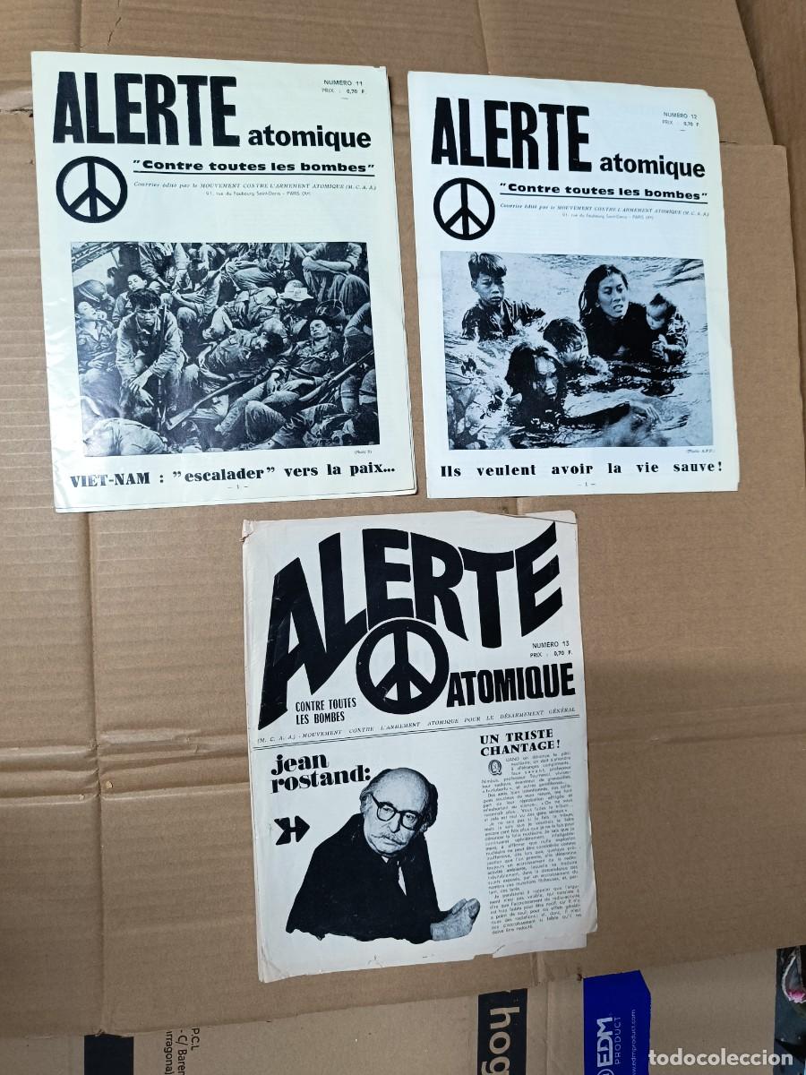 Collectionnisme de Revues et Journaux: LOTE DE 3 ANTIGUAS REVISTAS POLITICAS ALERTE ATOMIQUE, FRANCIA, GUERRA DE VIETNAM, POLINESIA - P24