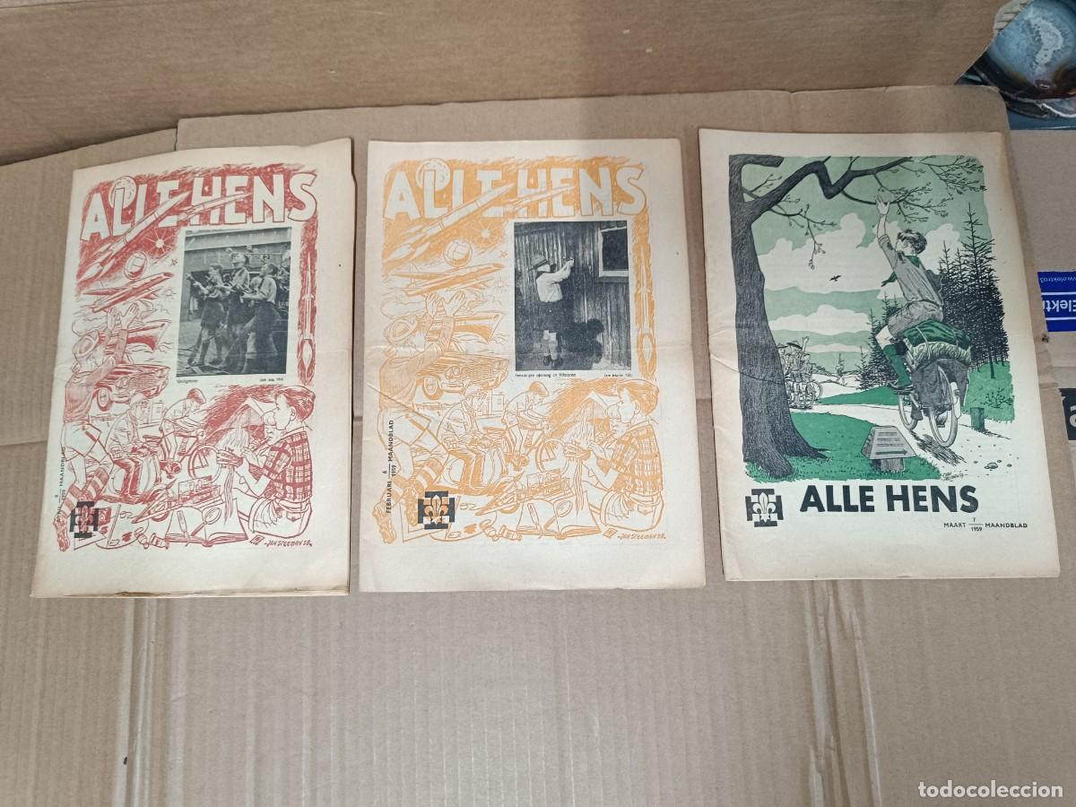 Collectionnisme de Revues et Journaux: LOTE DE 3 ANTIGUAS REVISTAS ALLE HENS, 1959, BOY SCOUTS HOLANDA -P24