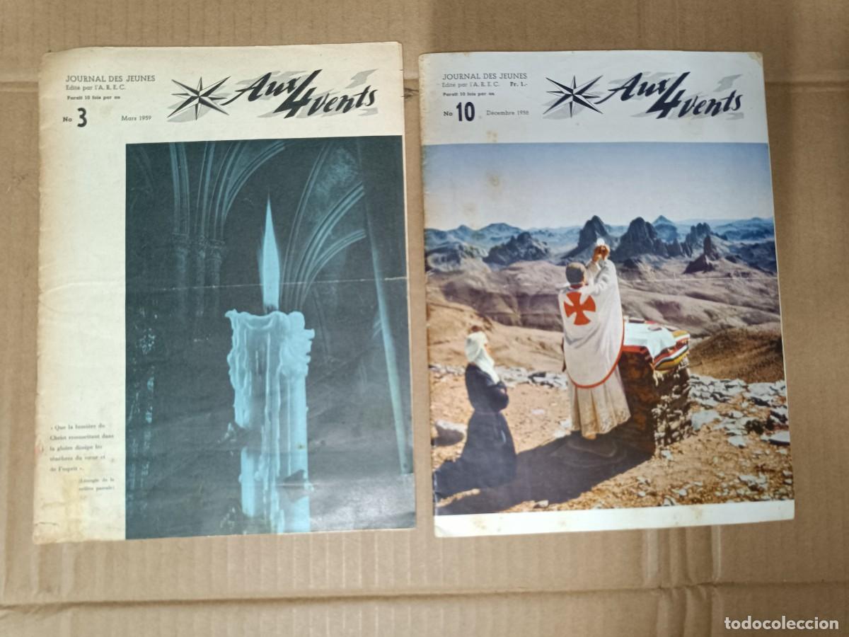 Coleccionismo de Revistas y Peri&oacute;dicos: LOTE DE 2 ANTIGUAS REVISTAS AUX 4 VENTS, SUIZA FRANCESA, LAUSANA, 1958 Y 1960 , BOY SCOUTS -P24