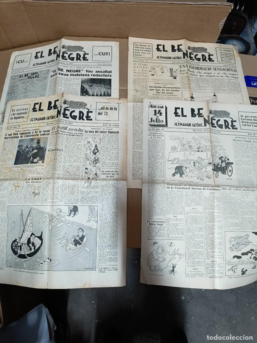 Sammeln von Zeitschriften und Zeitungen: LOTE DE 4 ANTIGUAS REVISTAS SATIRICAS CATALANAS DE 1933, EL BE NEGRE, EPOCA REPUBLICA -P24
