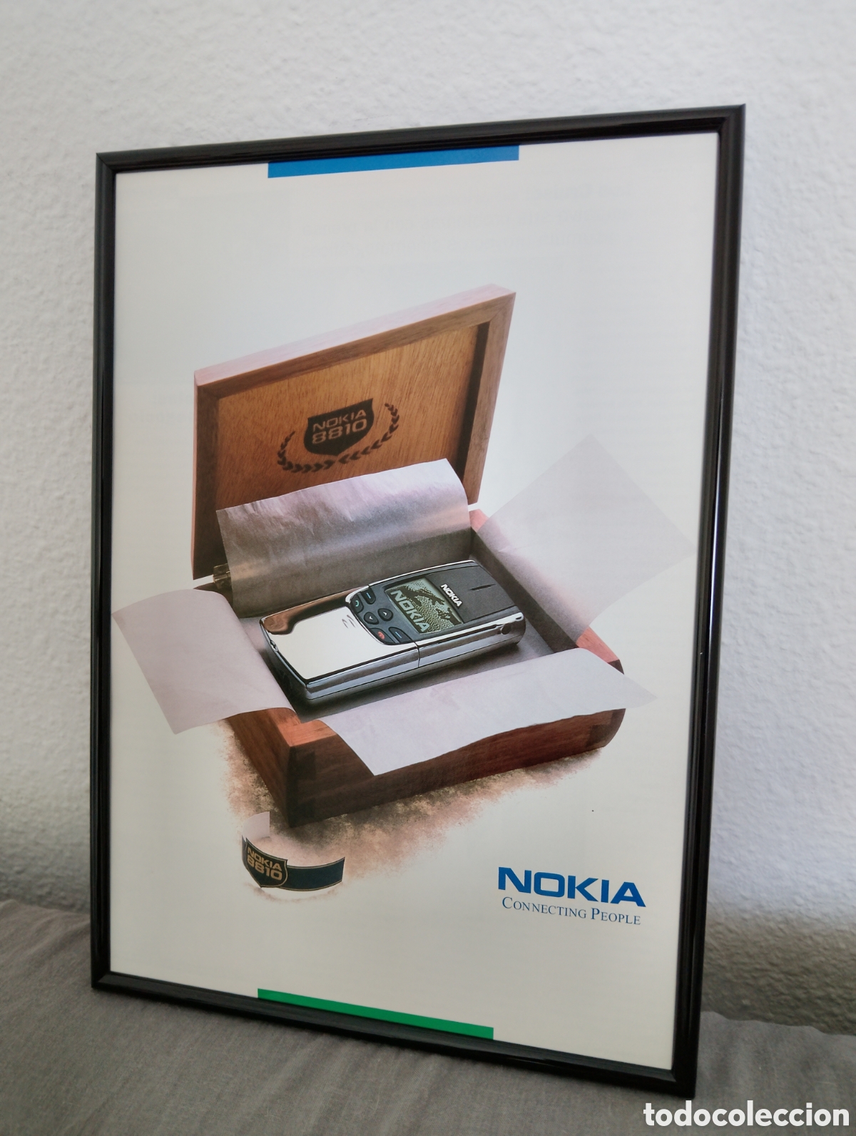 Collectionnisme de Revues et Journaux: Nokia 8810 cuadro publicidad retro a&ntilde;os 90 tel&eacute;fono movil