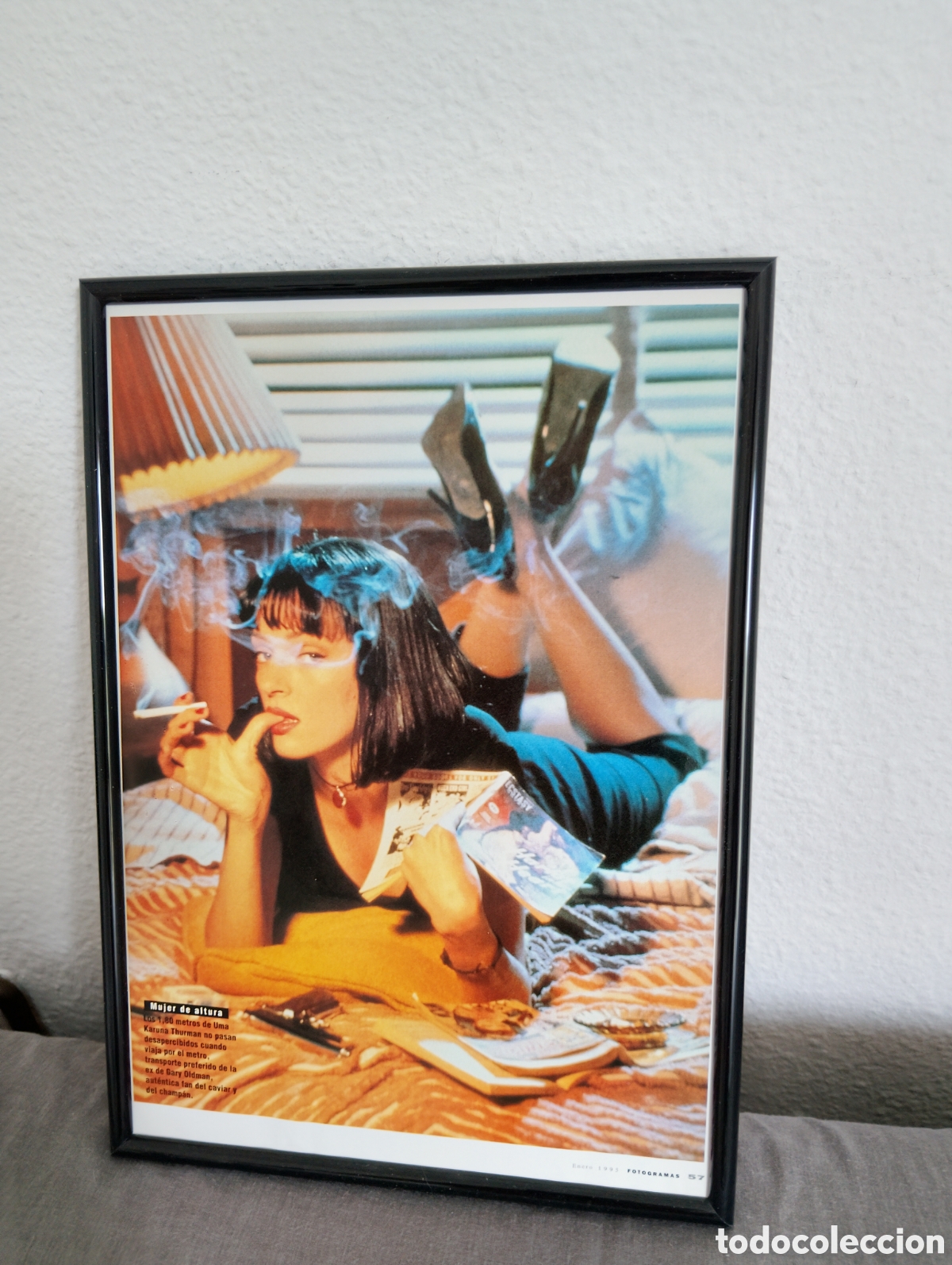 Collection Magazines and Newspapers: Una Thurman actriz pulp fiction cuadro cine a&ntilde;os 90