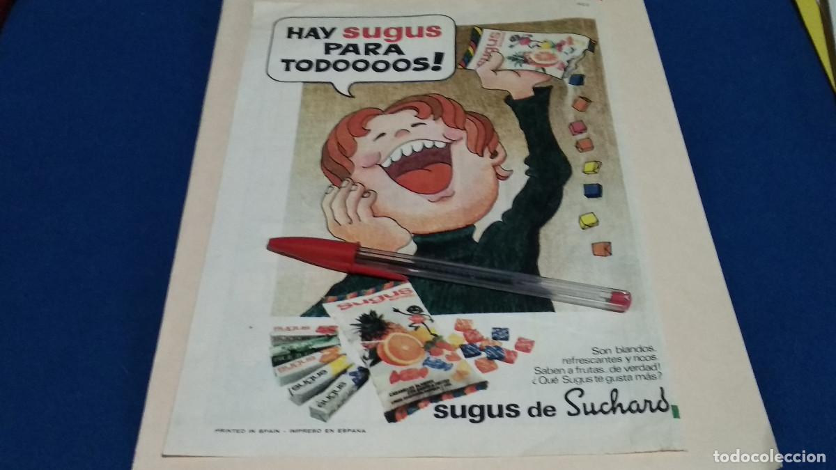Colecionismo de Revistas e Jornais: Anuncio - Publicidad de Revista HOJA - CARAMELOS SUGUS DE SUCHARD - 1980