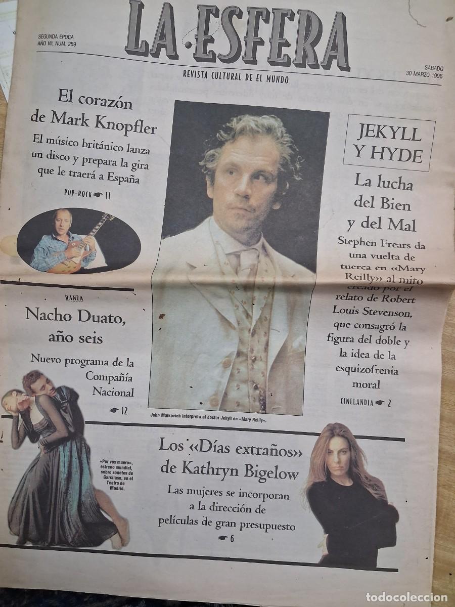 Coleccionismo de Revistas y Peri&oacute;dicos: La Esfera - n&ordm; 259 - 30 Marzo 1996 - Mary Reilly, Jekyll Hyde, Mark Knopfler, Nacho Duato ...
