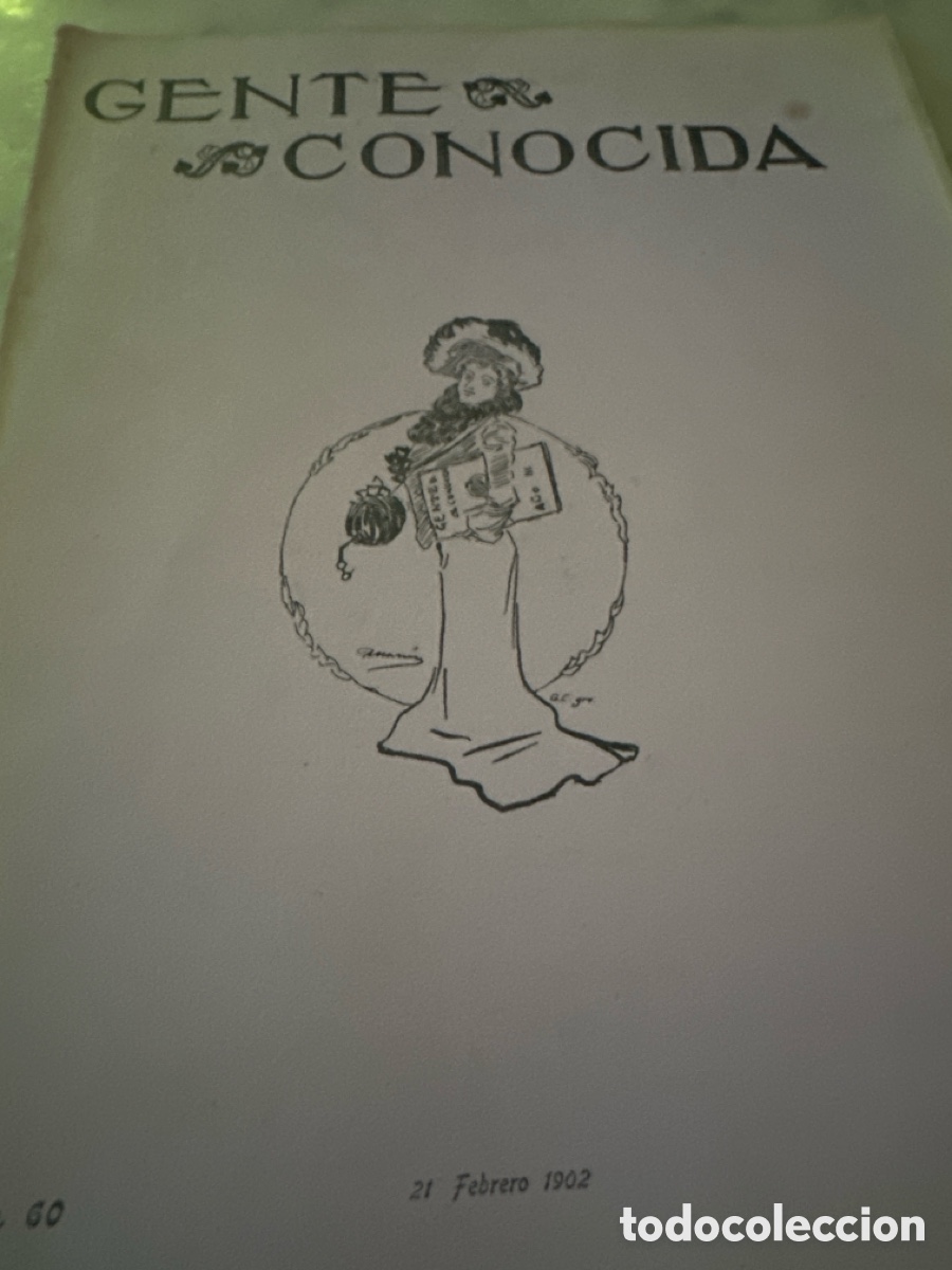 Coleccionismo de Revistas y Peri&oacute;dicos: gente conocida n&uacute;mero 60 febrero 1902