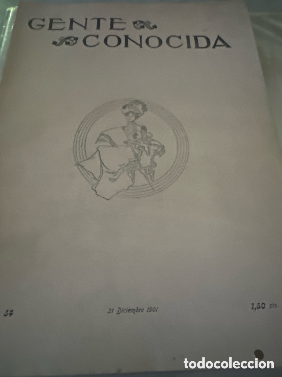 Collezionismo di Riviste e Giornali: gente conocida n&uacute;mero 54, 21 de diciembre de 1901
