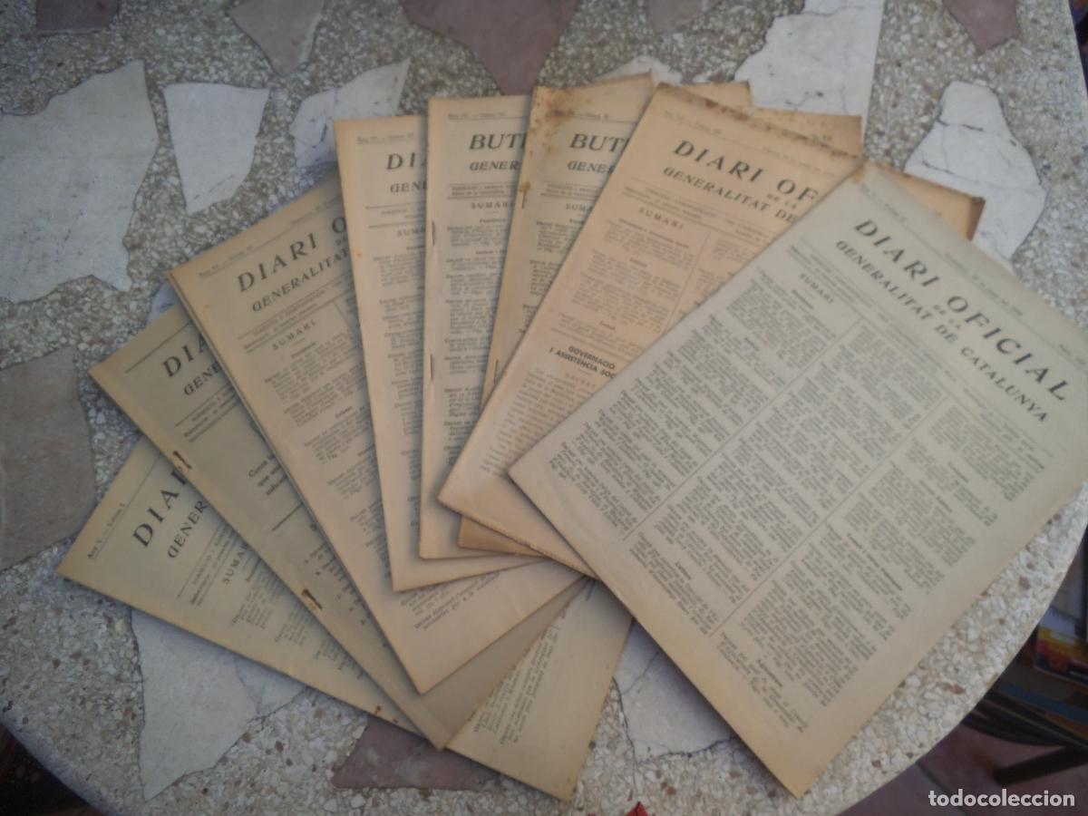 Coleccionismo de Revistas y Peri&oacute;dicos: lote butlleti oficial de la generalitat de catalunya, 1936-37, guerra civil, 16 revistas, 22x31