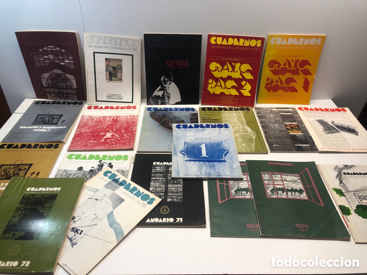 Coleccionismo de Revistas y Peri&oacute;dicos: Cuadernos de arquitectura y Urbanismo Lote 19 n&uacute;meros
