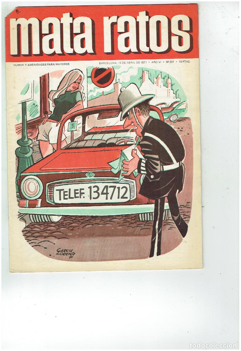 Colecionismo de Revistas e Jornais: MATA RATOS. NUMERO 201. IBERO MUNDIAL. (B/A48)