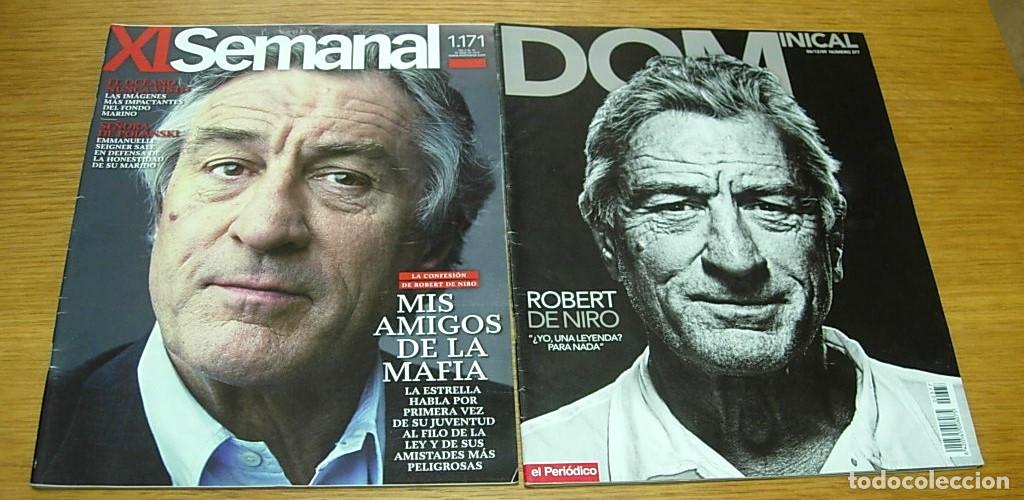 Collectionnisme de Revues et Journaux: Lote 2 Revistas ROBERT DE NIRO Dominical 2009 + XL Semanal 2011 MARK KNOPFLER MICHAEL JACKSON