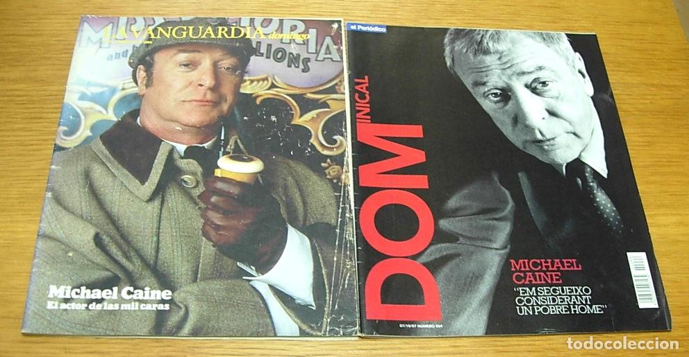 Coleccionismo de Revistas y Peri&oacute;dicos: Lote 2 Revistas MICHAEL CAINE La Vanguardia 1989 + Dominical en Catal&aacute;n 2007 MANU CHAO PATTY HEARST