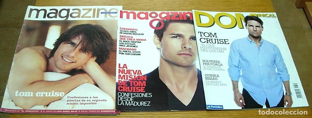 Coleccionismo de Revistas y Peri&oacute;dicos: Lote 3 Revistas TOM CRUISE La Vanguardia Magazine 2000 y 2006 + Dominical en Catal&aacute;n 2009