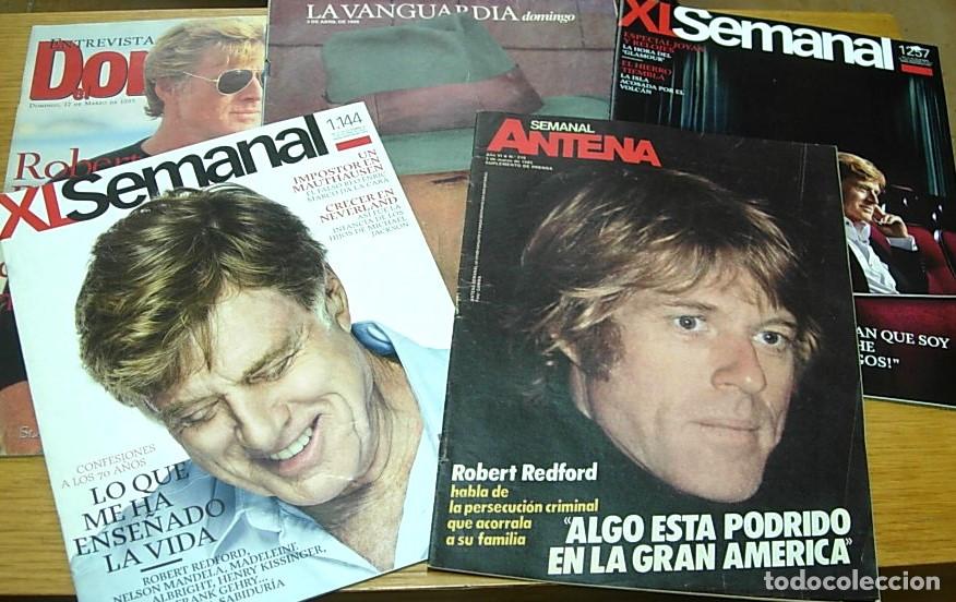 Coleccionismo de Revistas y Peri&oacute;dicos: Lote 5 Revistas ROBERT REDFORD 1985-2011