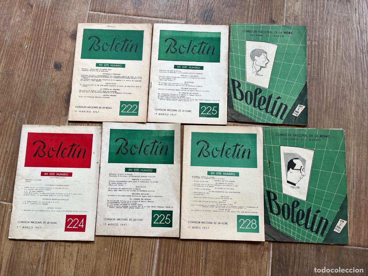Coleccionismo de Revistas y Peri&oacute;dicos: Lote de 6 bolet&iacute;nes Hoac - COMISI&Oacute;N NACIONAL