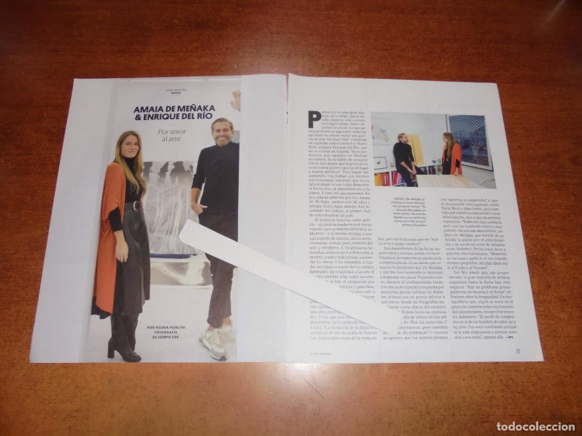 Coleccionismo de Revistas y Peri&oacute;dicos: RETAL ARTE: AMAIA DE ME&Ntilde;AKA Y ENRIQUE DEL R&Iacute;O. WE COLLECT, PRIMER CLUB DE COLECCIONISTAS DEL PA&Iacute;S.