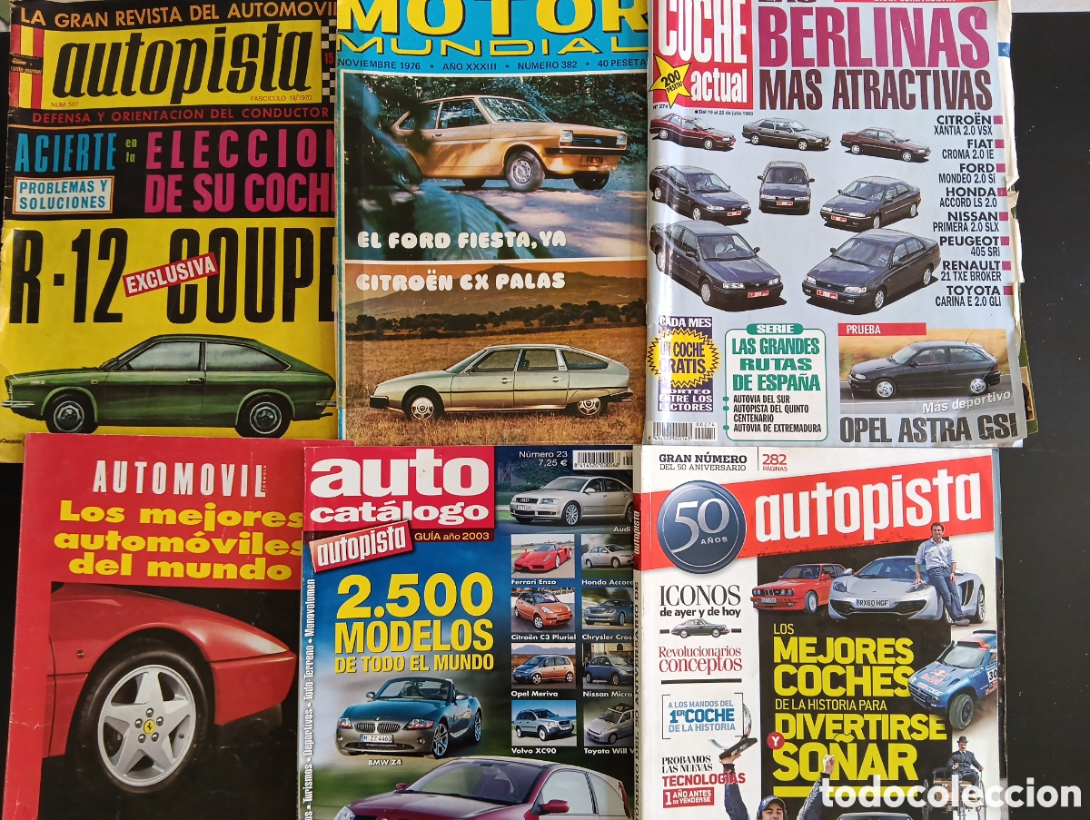 Coleccionismo de Revistas y Peri&oacute;dicos: Lote de revistas cl&aacute;sicas de coches