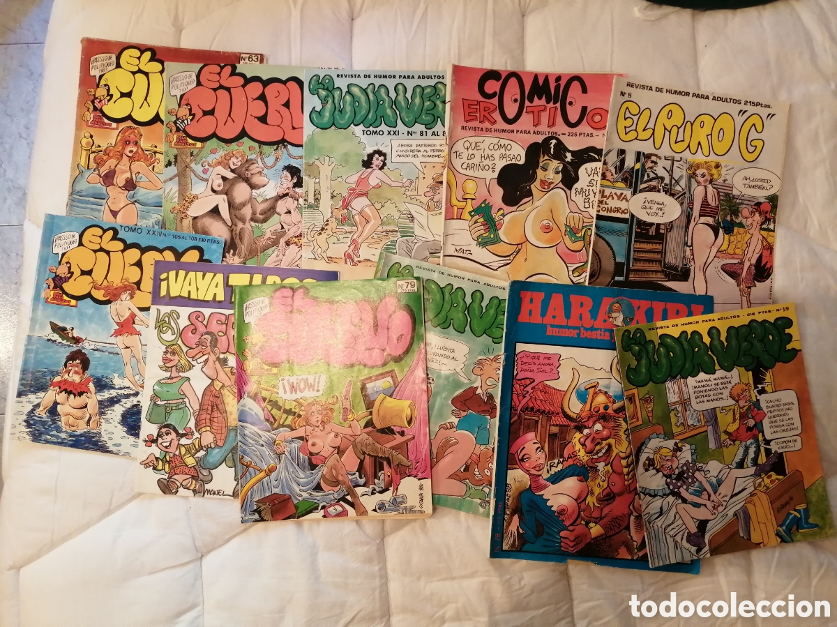 Coleccionismo de Revistas y Peri&oacute;dicos: Lote revistas La Jud&iacute;a Verde, El Cuervo, Harakiri y Vaya Tipos