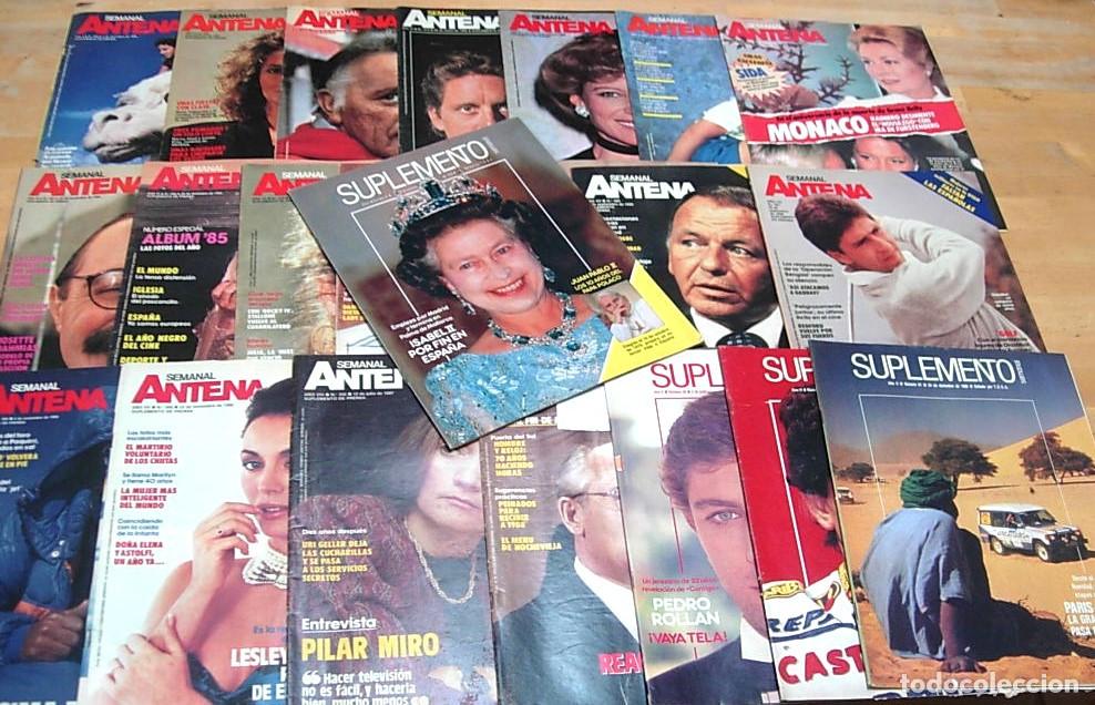 Collezionismo di Riviste e Giornali: Lote 22 Revistas : 18 x ANTENA SEMANAL + 4 x SUPLEMENTO SEMANAL 1984-1988 Ver fotos y descripci&oacute;n