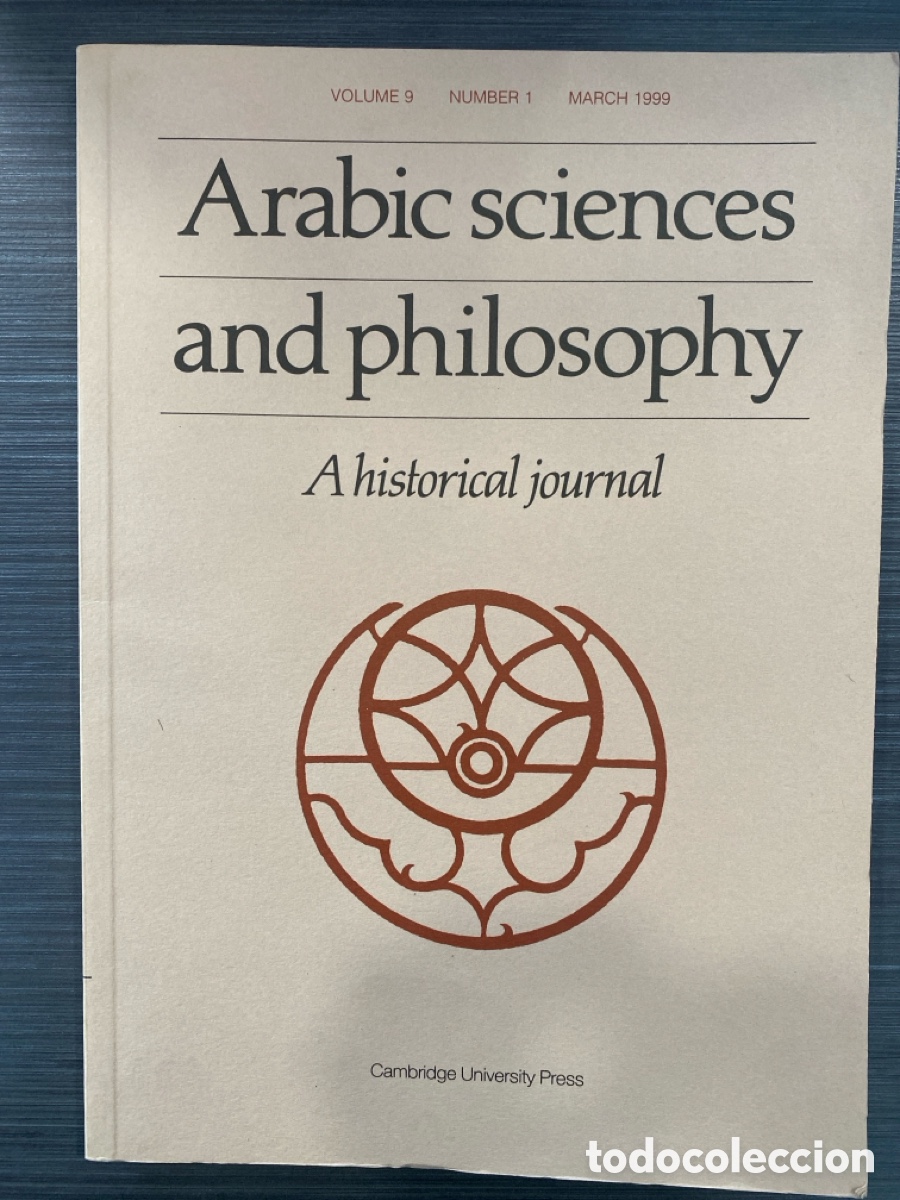 Sammeln von Zeitschriften und Zeitungen: Arabic Sciences and Philosophy: A Historical Journal (Vol. 9, n&ordm; 1)/1999/Cambridge University Press.