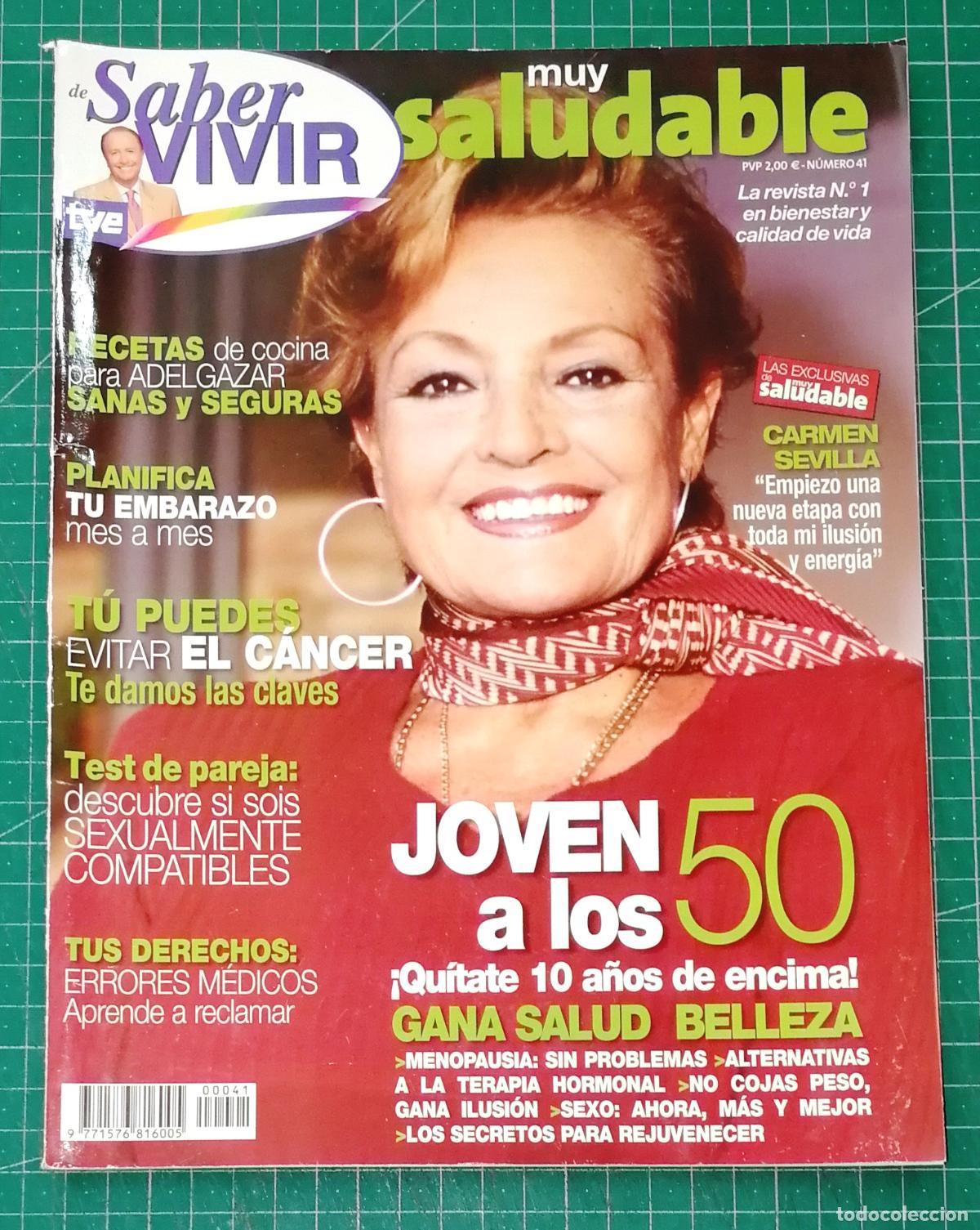 Coleccionismo de Revistas y Peri&oacute;dicos: MUY SALUDABLE de Saber Vivir. N&ordm; 41 / Dir.: Manuel Torreiglesias. - Ediprem Comunicaci&oacute;n, D.L. 2000