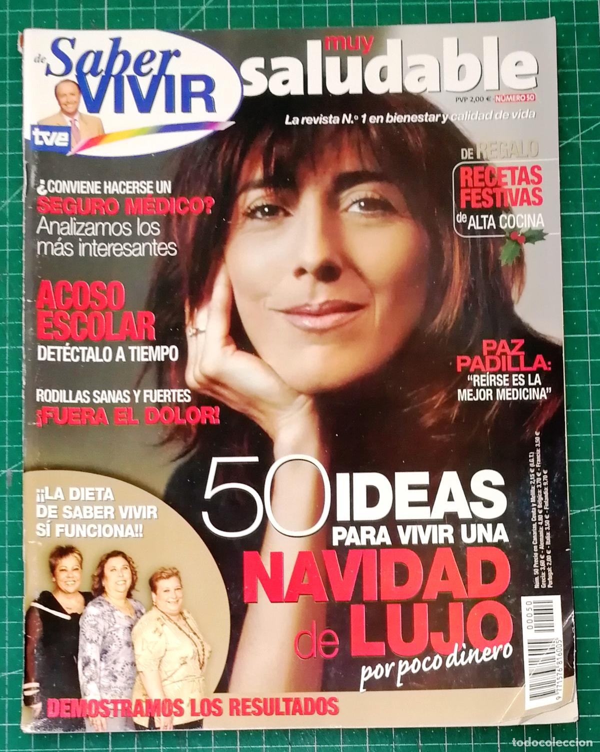 Coleccionismo de Revistas y Peri&oacute;dicos: MUY SALUDABLE de Saber Vivir. N&ordm; 50 / Dir.: Manuel Torreiglesias. - Ediprem Comunicaci&oacute;n, D.L. 2000