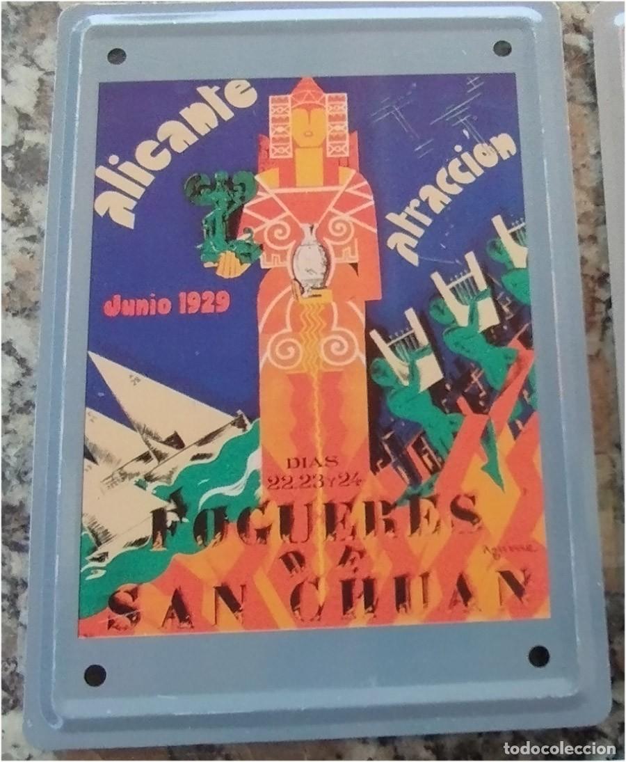 Collection Magazines and Newspapers: HOGUERAS DE SAN JUAN ALICANTE REPRODUCCION CARTEL EN METAL FOGUERES DE SANT JUAN DEL A&Ntilde;O 1929 MIDE