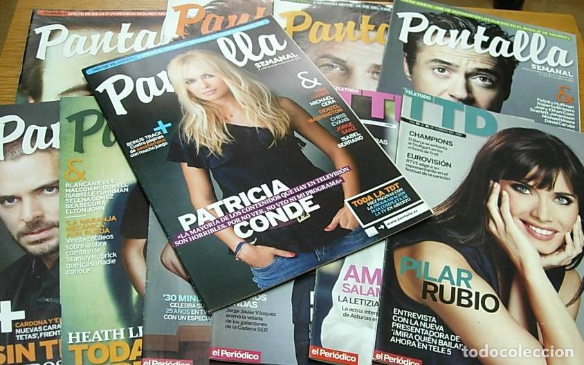 Coleccionismo de Revistas y Peri&oacute;dicos: Lote 11 Revistas Gu&iacute;as TV TELETODO PANTALLA SEMANAL PATRICIA CONDE PILAR RUBIO ALICIA BORRACHERO