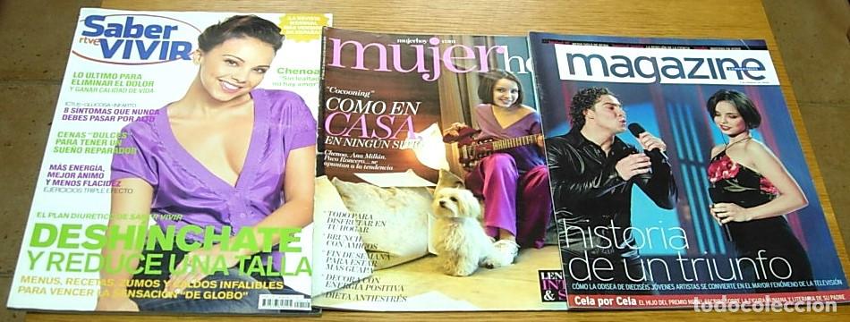 Coleccionismo de Revistas y Peri&oacute;dicos: Lote 3 Revistas CHENOA La Vanguardia Magazine 2002 + Mujer Hoy 2010 + Saber Vivir n&ordm; 119