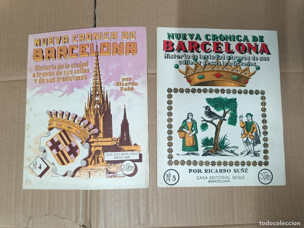 Coleccionismo de Revistas y Peri&oacute;dicos: LOTE DE 2 ANTIGUAS REVISTAS NUEVA CRONICA DE BARCELONA, NUMEROS 4 Y 5 , HISTORIA, SU&Ntilde;&Eacute;, SEGU&Iacute; -P24