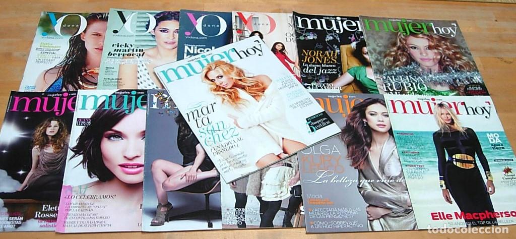 Sammeln von Zeitschriften und Zeitungen: Lote de 13 Revistas : 9 x MUJER HOY 2009-2013 + 4 x YO DONA 2012-2013 Completas