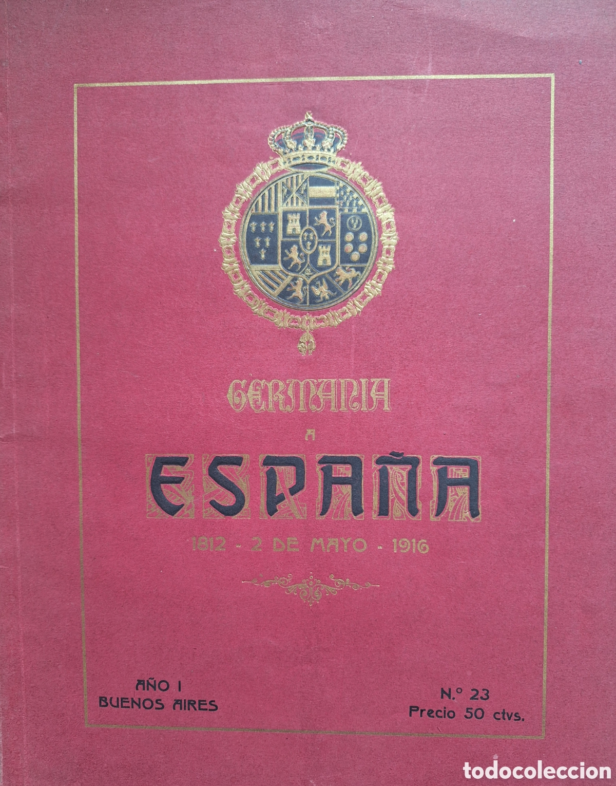 Coleccionismo de Revistas y Peri&oacute;dicos: REVISTA GERMANIA A LA NOBLE ESPA&Ntilde;A 1812 - 1916 CERVANTES IGNACIO ZULOAGA y MARTINEZ CUBELLS