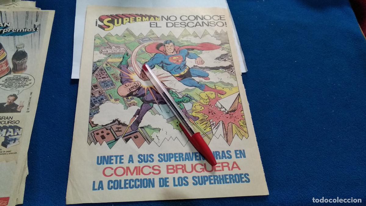 Coleccionismo de Revistas y Peri&oacute;dicos: Anuncio - Publicidad de Revista HOJA - SUPERMAN / COMICS BRUGUERA - 1980