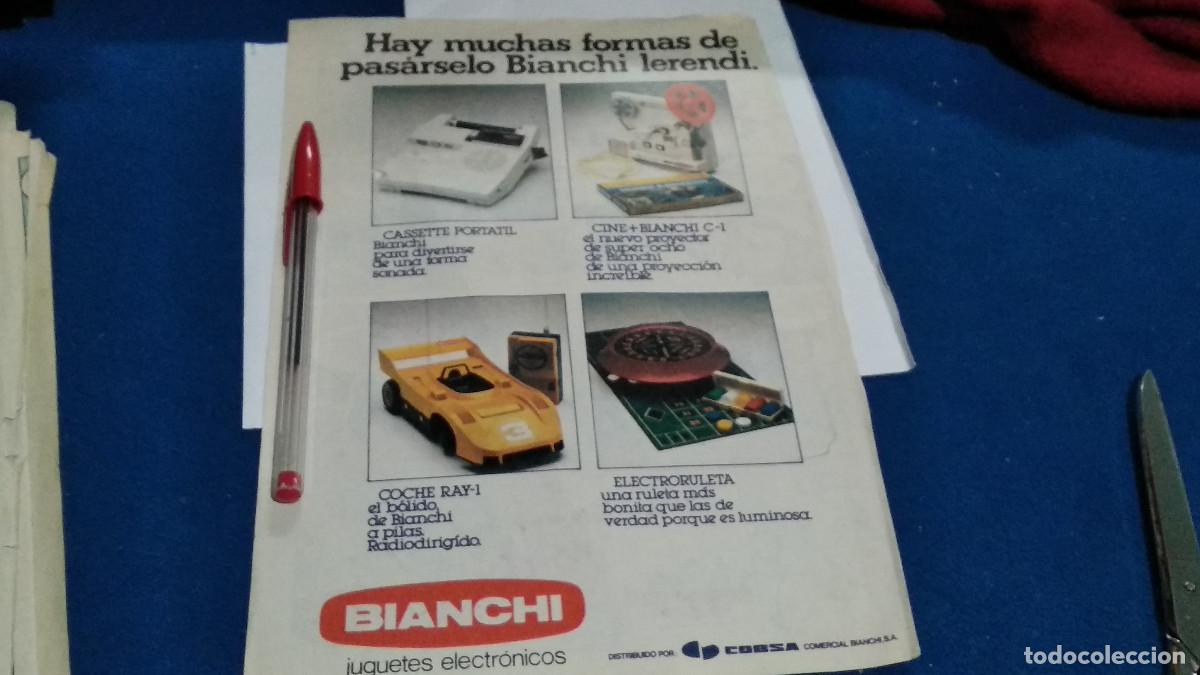 Coleccionismo de Revistas y Peri&oacute;dicos: Anuncio - Publicidad de Revista HOJA - BIANCHI JUGUETES ELECTR&Oacute;NICOS - 1980