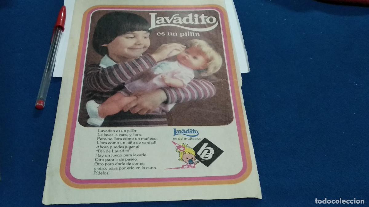 Coleccionismo de Revistas y Peri&oacute;dicos: Anuncio - Publicidad de Revista HOJA - LAVADITO DE MU&Ntilde;ECAS BB - 1980