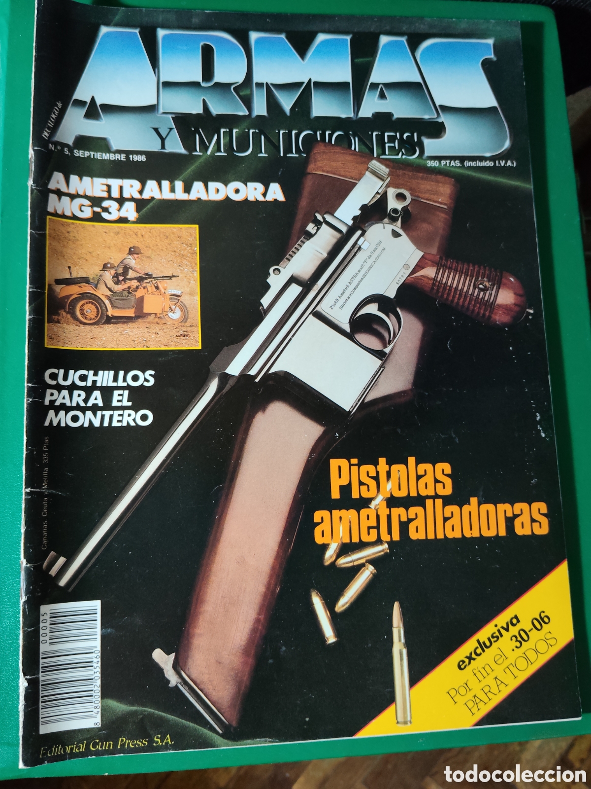 Coleccionismo de Revistas y Peri&oacute;dicos: REVISTA ARMAS Y MUNICIONES N&deg;5 AMETRALLADORA MG