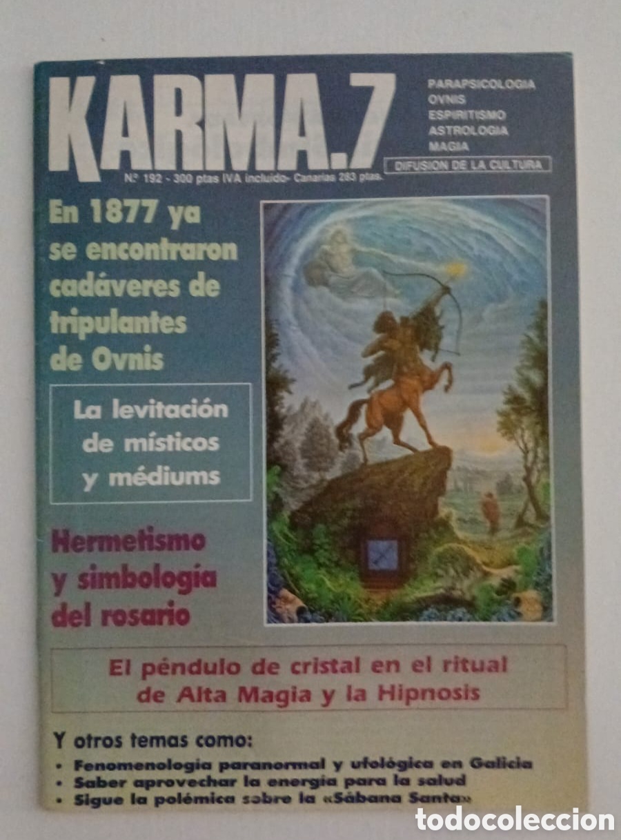 Coleccionismo de Revistas y Peri&oacute;dicos: REVISTA KARMA 7. N&deg;192