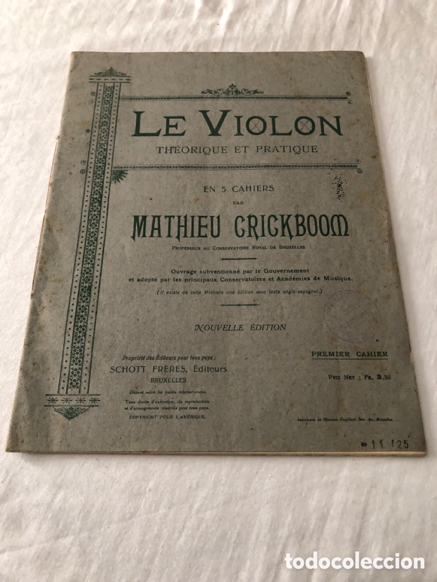 Coleccionismo de Revistas y Peri&oacute;dicos: Le violon Mathieu Crickboom Primer cuaderno 1929