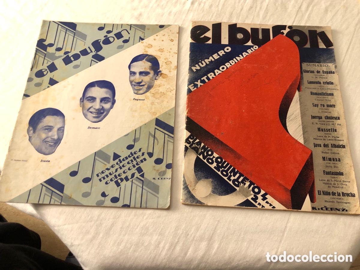 Coleccionismo de Revistas y Peri&oacute;dicos: Lote 2 revistas antiguas &ldquo;El Buz&oacute;n&rdquo; &ndash; Barcelona 1928 y 1930 &ndash; Art D&eacute;co / M&uacute;sic