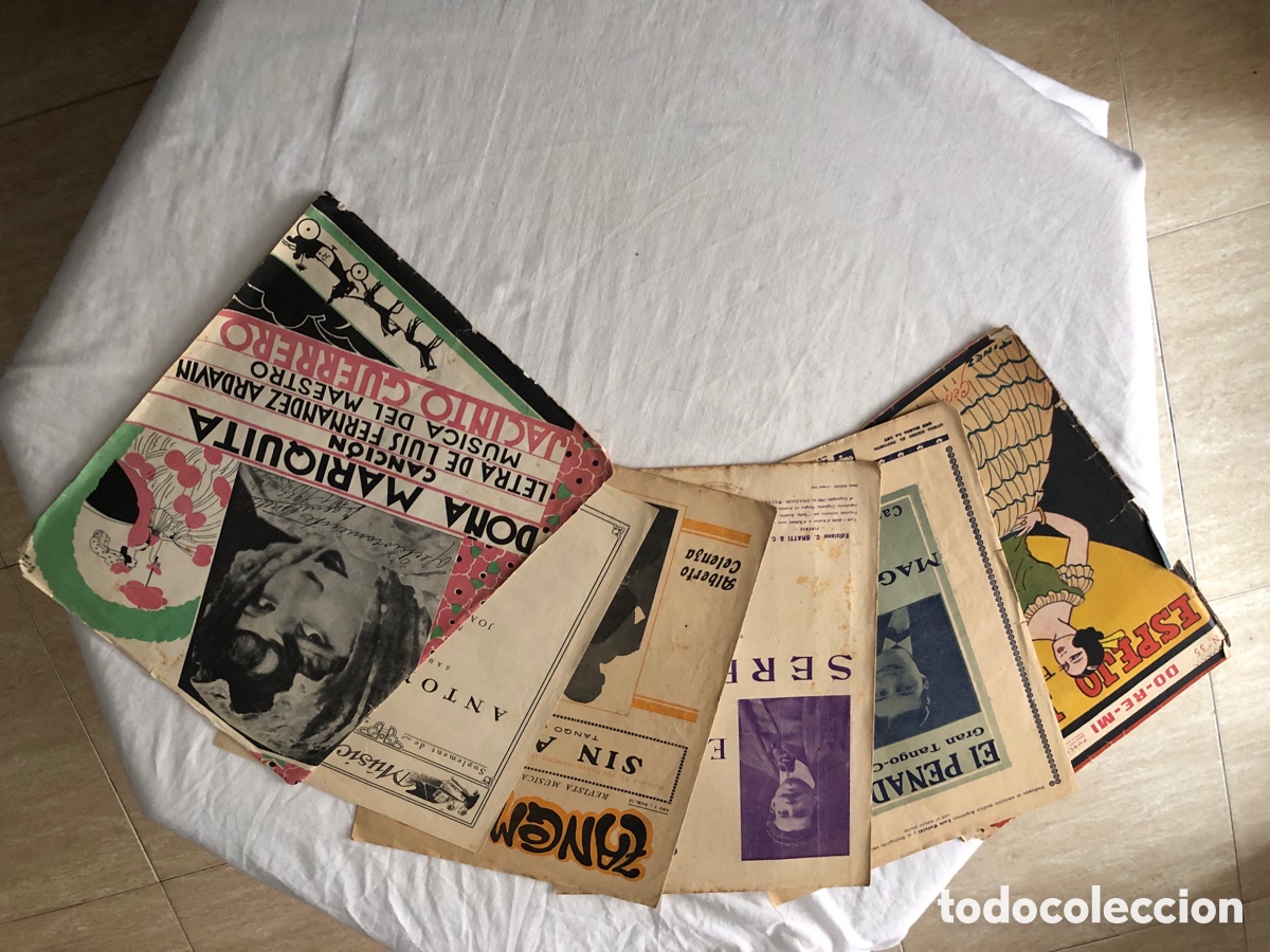 Coleccionismo de Revistas y Peri&oacute;dicos: Lote de Part&iacute;turas y Publicaciones musicales antiguas