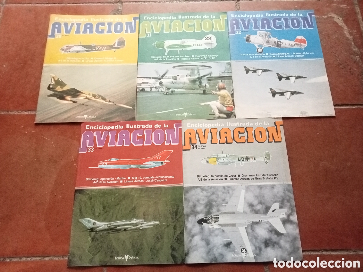 Collezionismo di Riviste e Giornali: enciclopedia ilustrada de la aviacion 30,31,32,33,34
